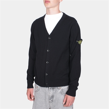 Stone Island jr. Knit Cardigan V0029 Black